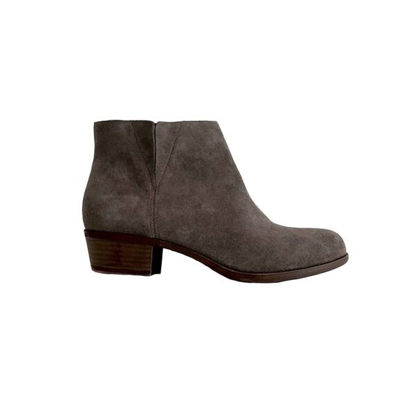 Lucky Brand Benissa Grey Suede Bootie Size 10M - Picture 1 of 8